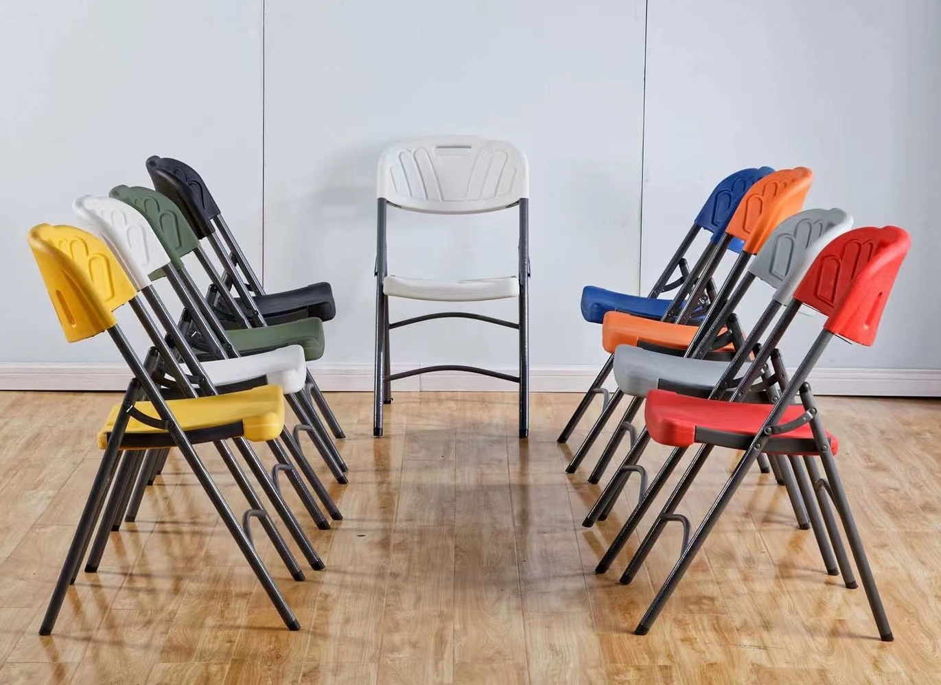 Home Chair; Foldable Stackable Plastic Chair