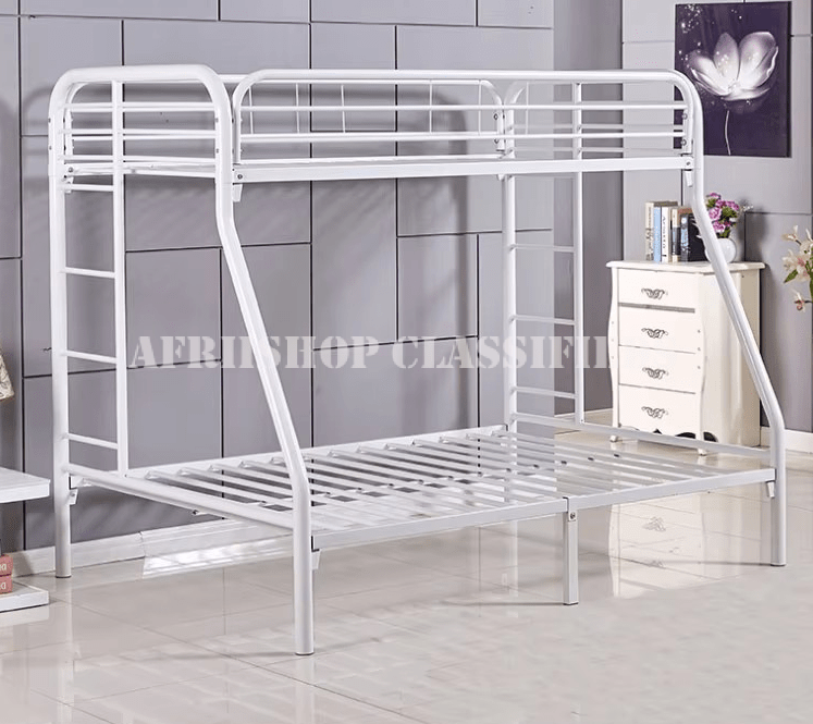 Bunk Bed; Durable Steel Double Bunk Bed for Kids