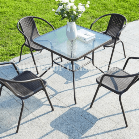 Outdoor Furniture : 4 Seater Brown Outdoor Furniture