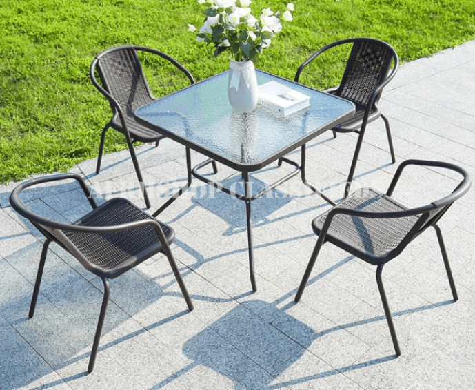 Outdoor Furniture : 4 Seater Brown Outdoor Furniture