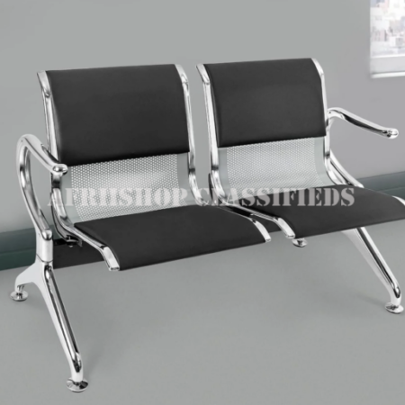 Office Reception Benches:2 Person Padded Waiting Office Bench