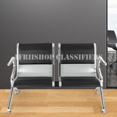 Office Reception Benches:2 Person Padded Waiting Office Bench