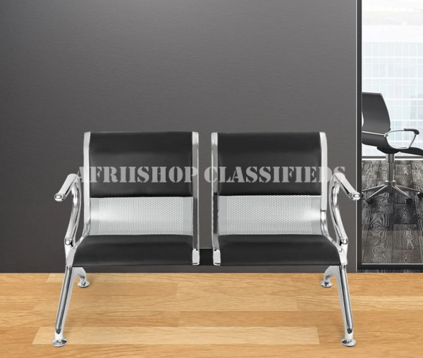 Office Reception Benches:2 Person Padded Waiting Office Bench