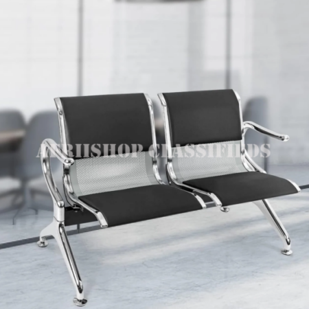 Office Reception Benches:2 Person Padded Waiting Office Bench