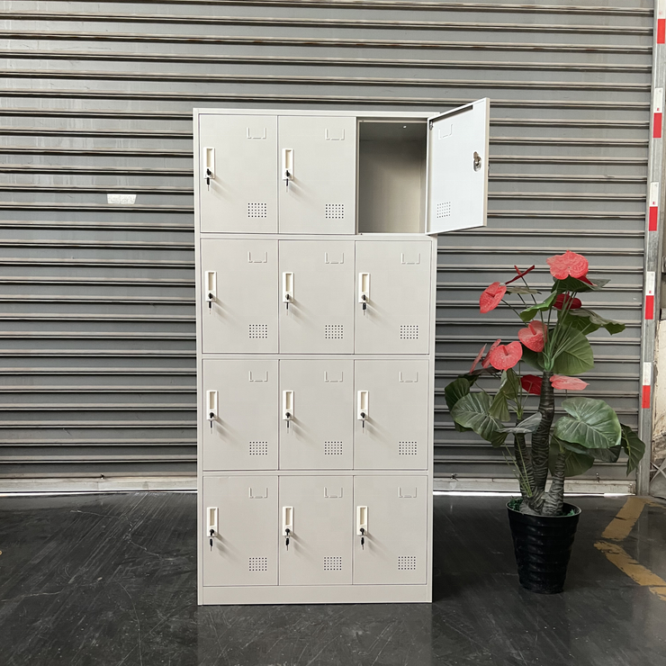 Office Cabinet ; 12-Locker Office Storage Cabinet