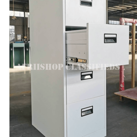 Office Cabinet: 4 Drawer Office Cabinet With Bar
