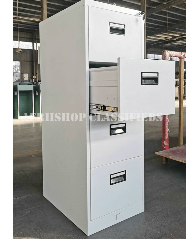Office Cabinet: 4 Drawer Office Cabinet With Bar