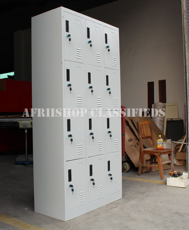 Office Cabinet: 9 Locker Steel Office Cabinet