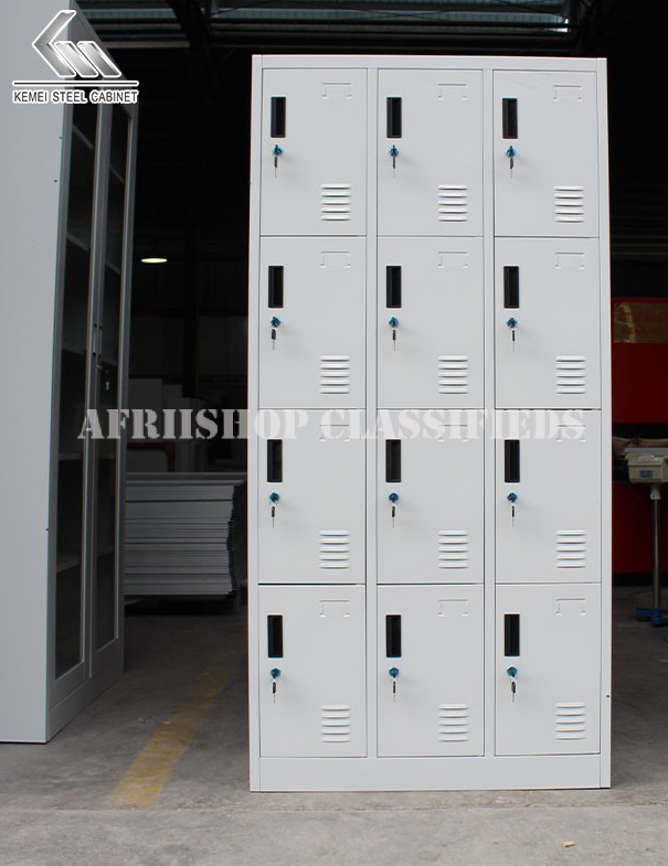 Office Cabinet: 9 Locker Steel Office Cabinet
