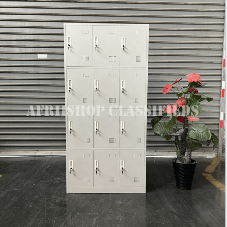 Office Cabinet ; 12-Locker Office Storage Cabinet