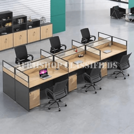 Office Workstation; Six Way Module Workstation