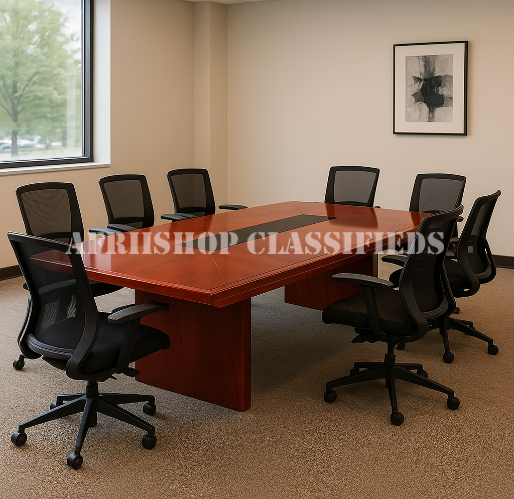 Conference Table; Mahogany 3m Conference Office Table