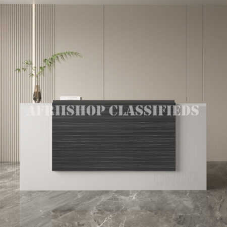 Reception Table : White Reception Office Table