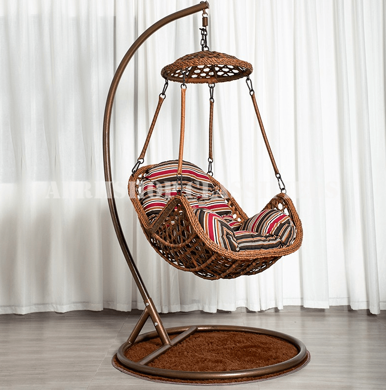 Office Chair; Modern Rattan Outdoor Swing Chair