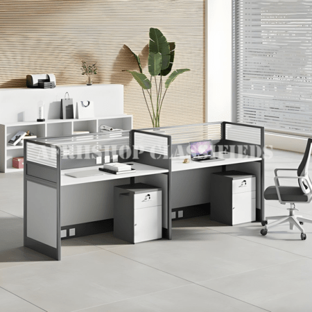 Office Workstation; Single Person MDF Cubic Office Workstation