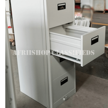 Office Cabinet: 4 Drawer Office Cabinet With Bar