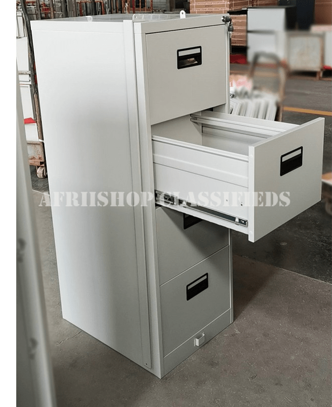 Office Cabinet: 4 Drawer Office Cabinet With Bar