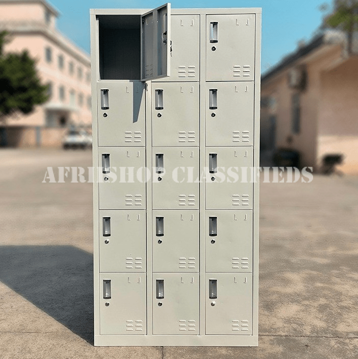 Office Cabinet;15-Locker Office Staff Cabinet