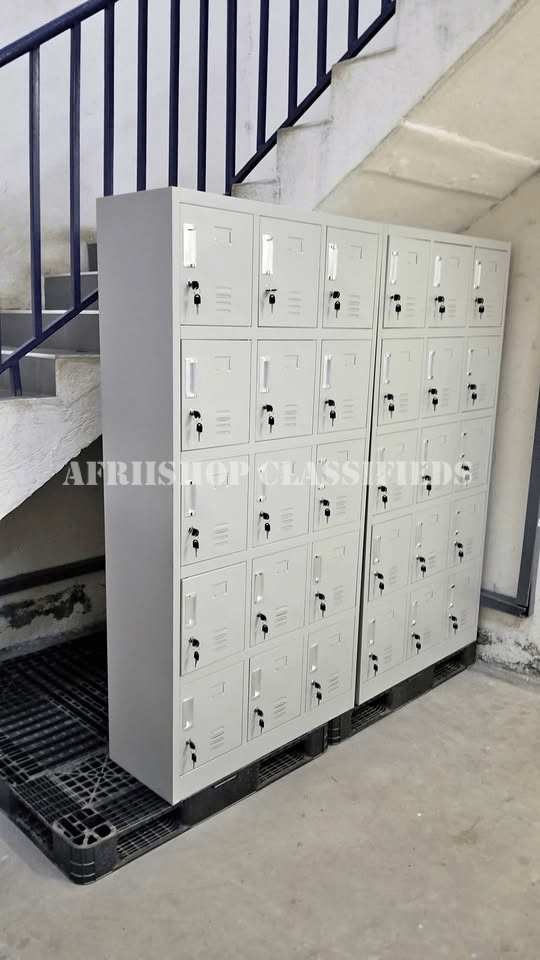 Office Cabinet;15-Locker Office Staff Cabinet