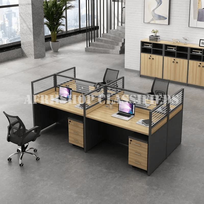 Workstation;4-Way Modular Office Workstation
