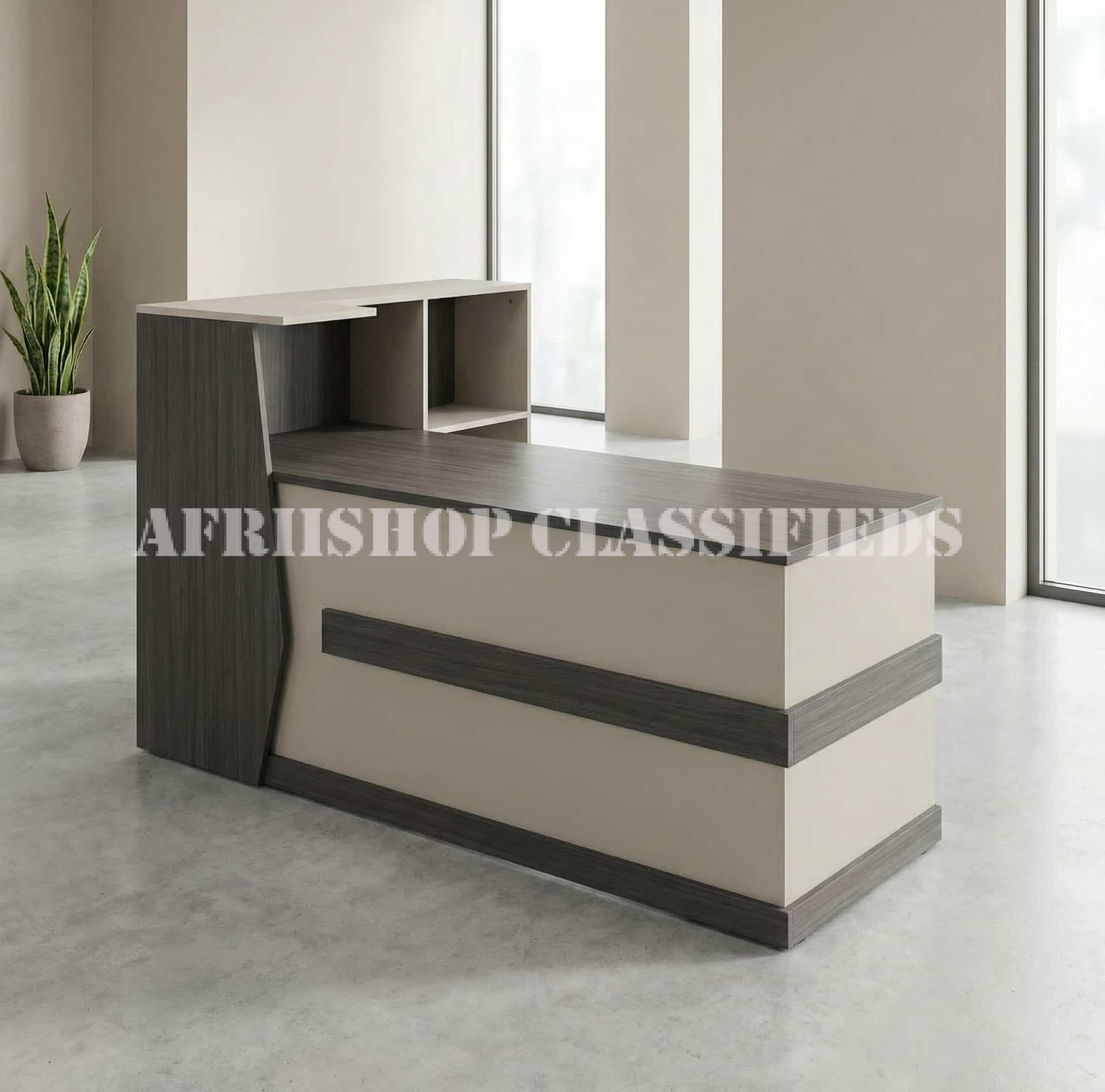 Reception Desk; 180cm Wooden Office Reception Desk
