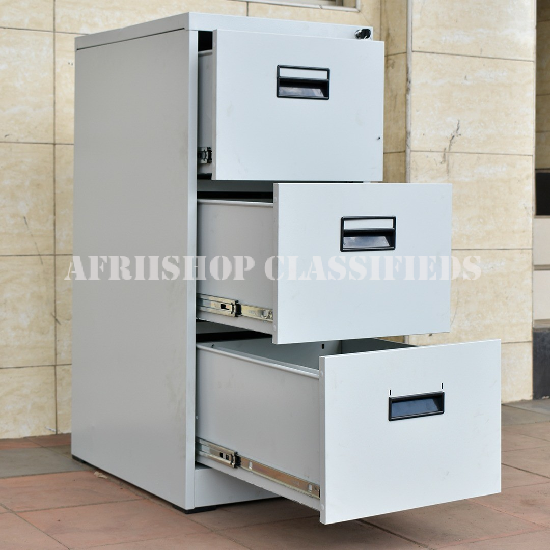 Office Cabinet; 3 Drawer Steel Office Cabinet