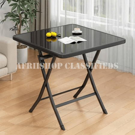 Coffee Table;Black Foldable Square Coffee Table