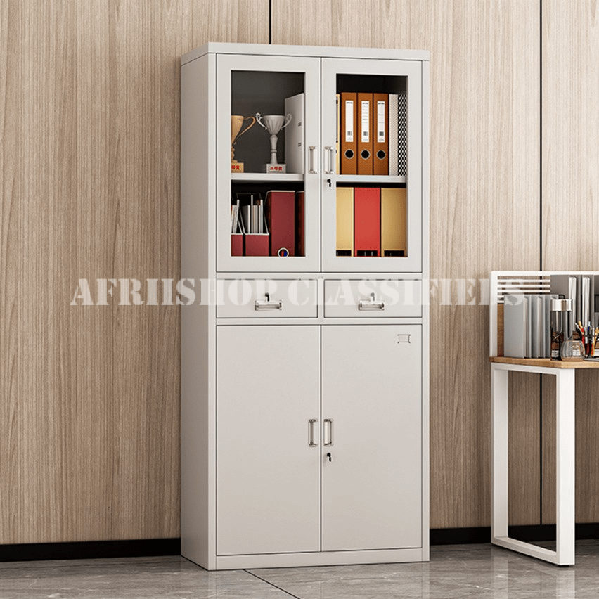 Cabinets : Gray Office Metallic Cabinet