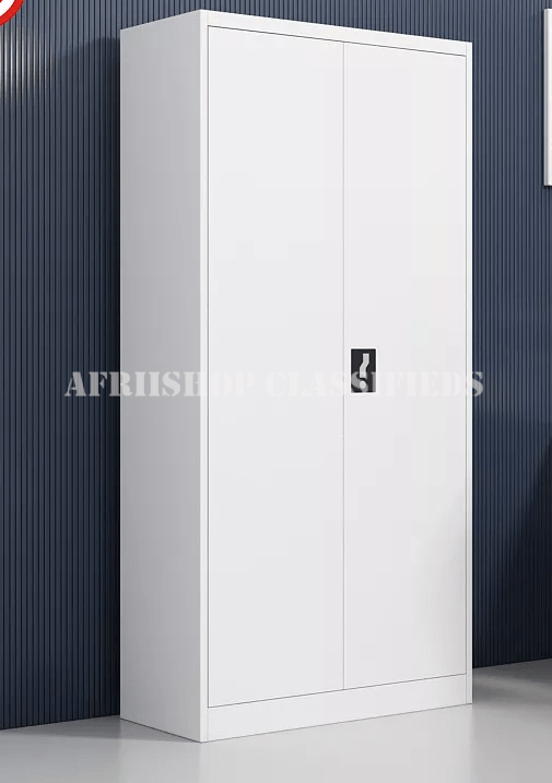 Office Cabinet: White 2 Door Steel Office Cabinet