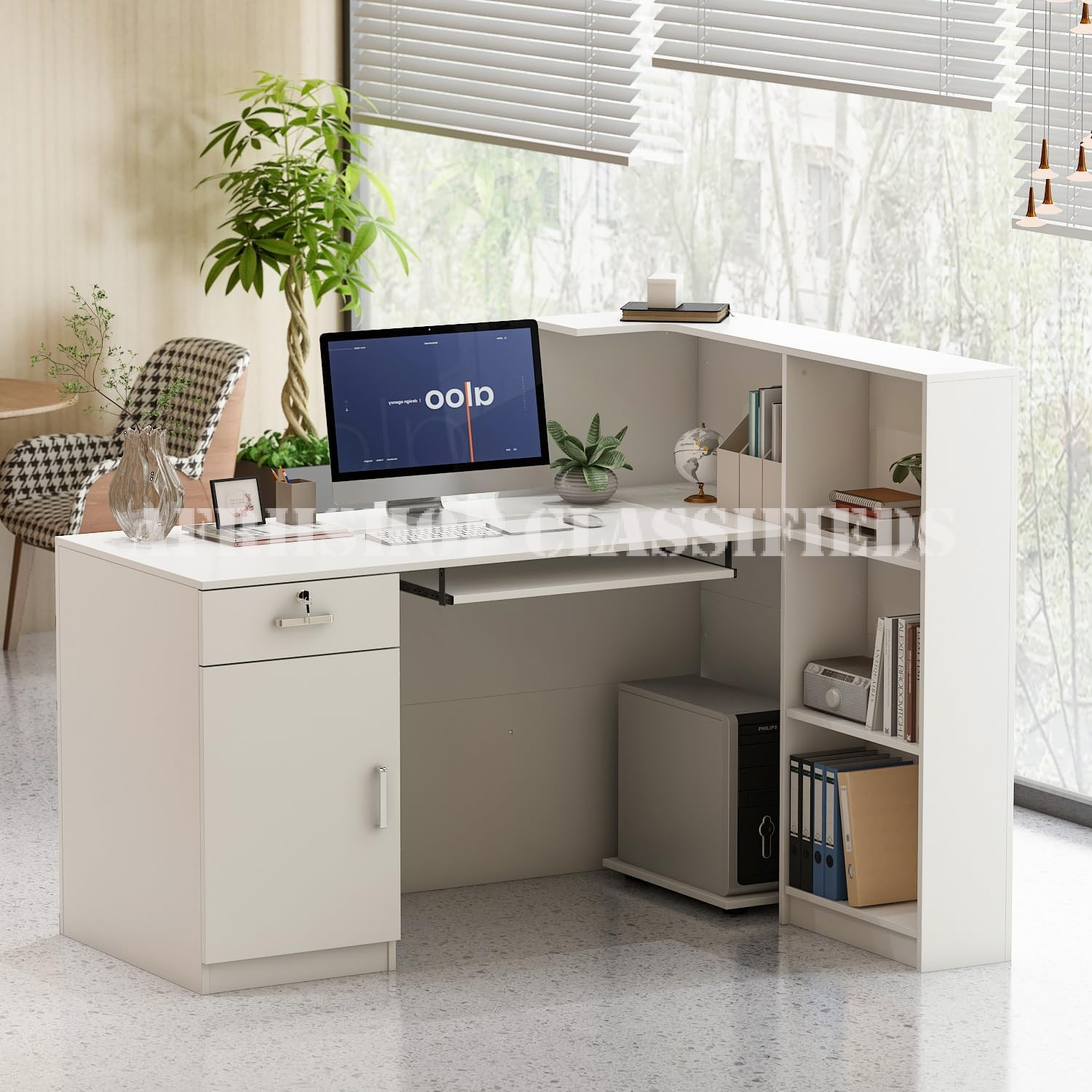 Reception Desk;Rectangular Wood Reception Desk