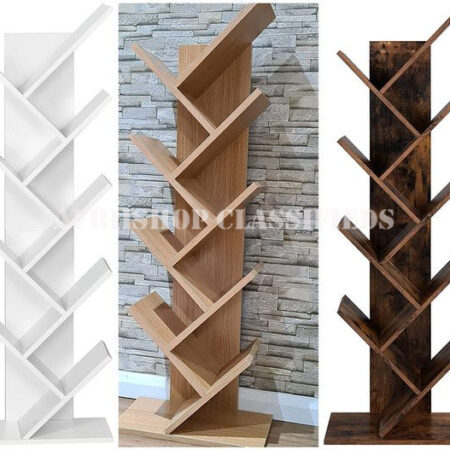 Bookcases&Bookshelves:8 Tier Wooden Home Office Bookshelf