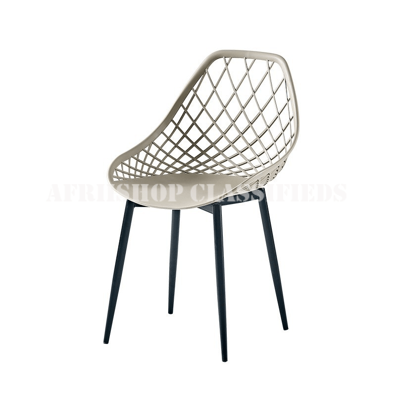 Wooden Legs Plastic Dining Chair