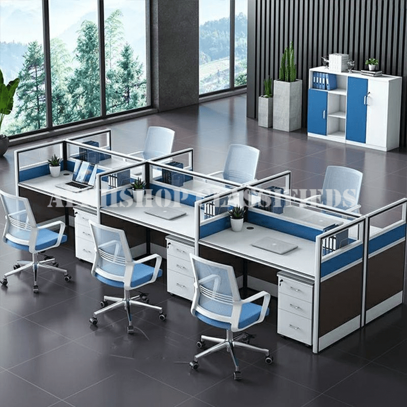 office Workstation : 6-Way Clerical office Workstation