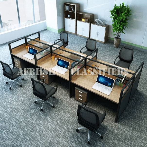 office Workstation : 6-Way Clerical office Workstation