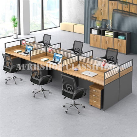 office Workstation : 6-Way Clerical office Workstation