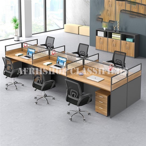office Workstation : 6-Way Clerical office Workstation