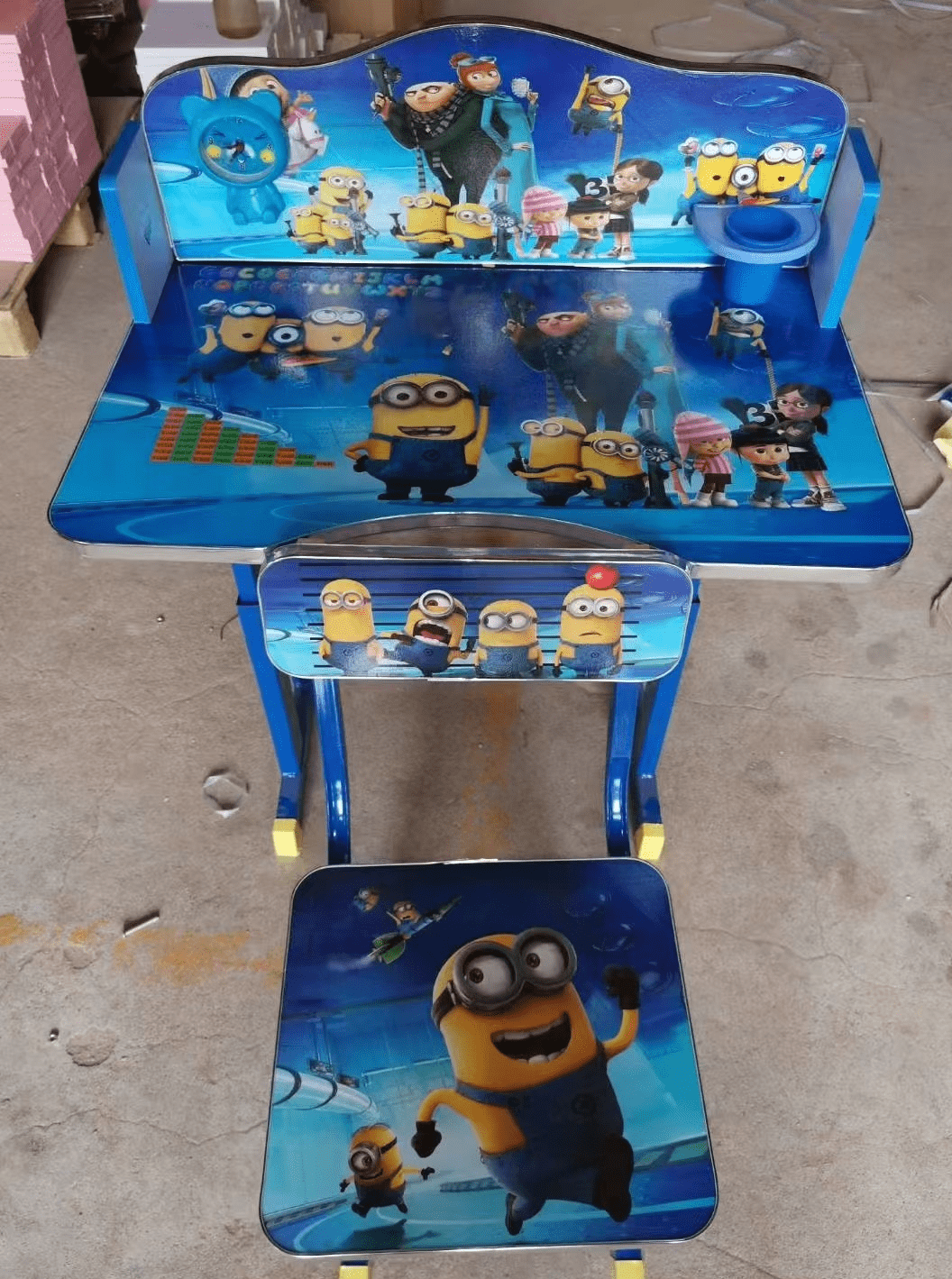 Kid’s Furniture; Adjustable Height Kid’s Desk and Chair