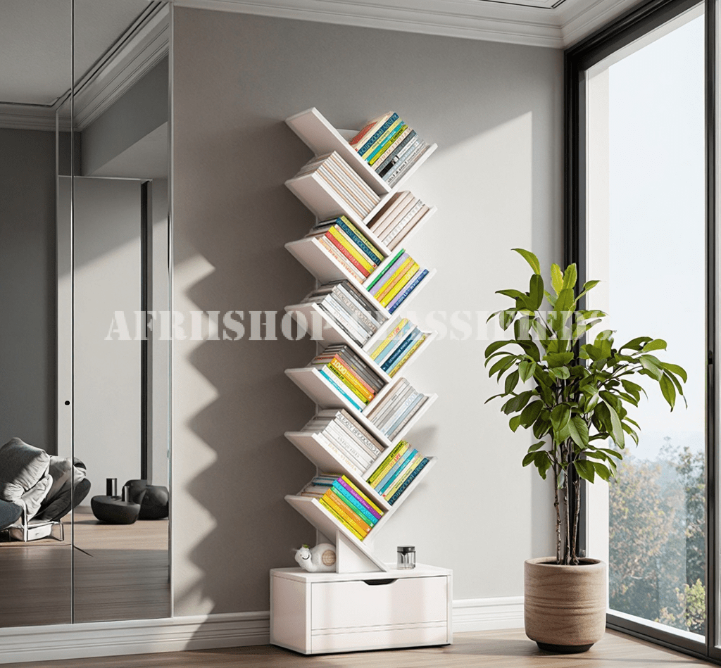 Office Bookshelf : Open Tree shaped Office bookshelf