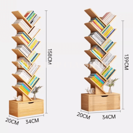 Office Bookshelf : Open Tree shaped Office bookshelf