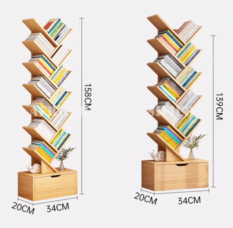 Office Bookshelf : Open Tree shaped Office bookshelf