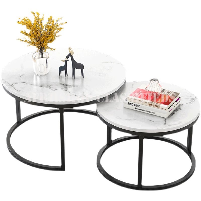 Dining Table: Marble Round Coffee Table