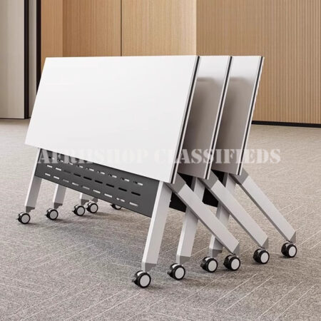 Office Table; 1.2m White Foldable Table