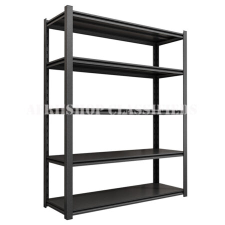 Office Bookshelf: 5 Tier Black Office Cabinet