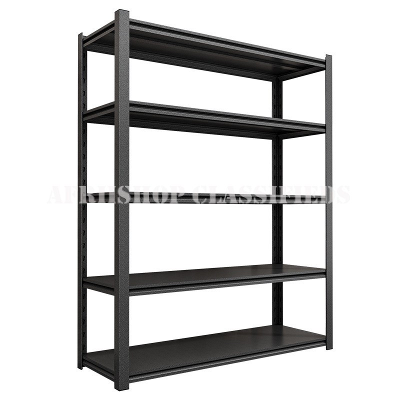 Office Bookshelf: 5 Tier Black Office Cabinet