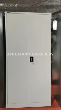Office Cabinet: White 2 Door Steel Office Cabinet