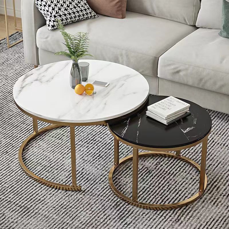 Dining Table: Marble Round Coffee Table