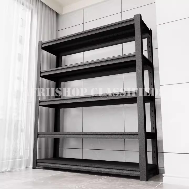 Office Bookshelf: 5 Tier Black Office Cabinet
