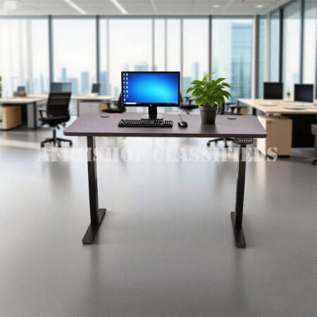 Standing Desk: White Adjustable Standing Office Desk