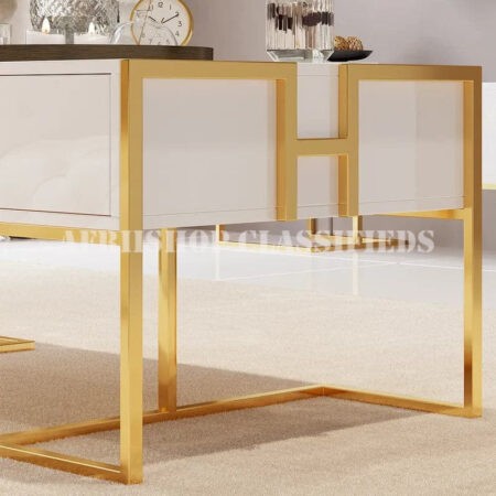 Coffee Tables:Modern Rectangular Coffee Table with 4 Drawers