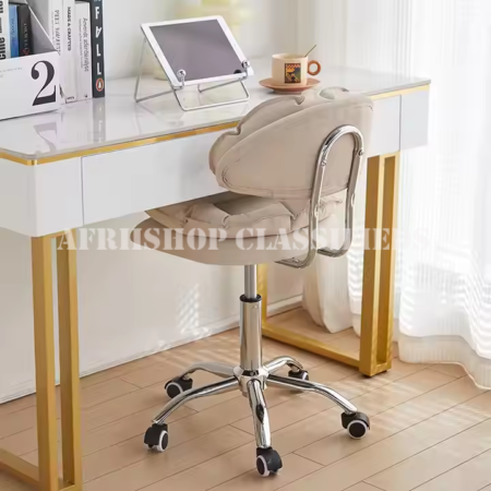 Barstool: Cotton Barstool with Backrest